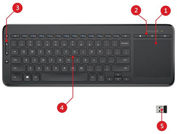 Microsoft All-in-One Keyboard Track Pad